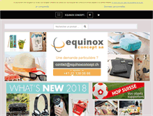 Tablet Screenshot of equinoxconcept.ch